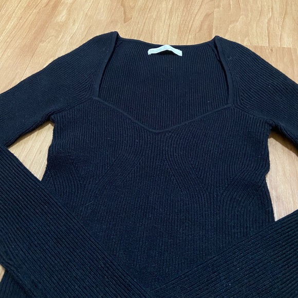 Oak+Fort ribbed knit long sleeve top - Picture 3 of 4